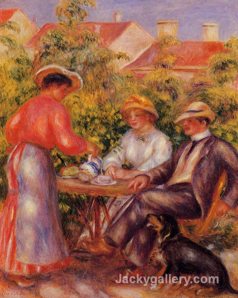 The Cup of Tea by Renoir by Pierre Auguste Renoir paintings reproduction